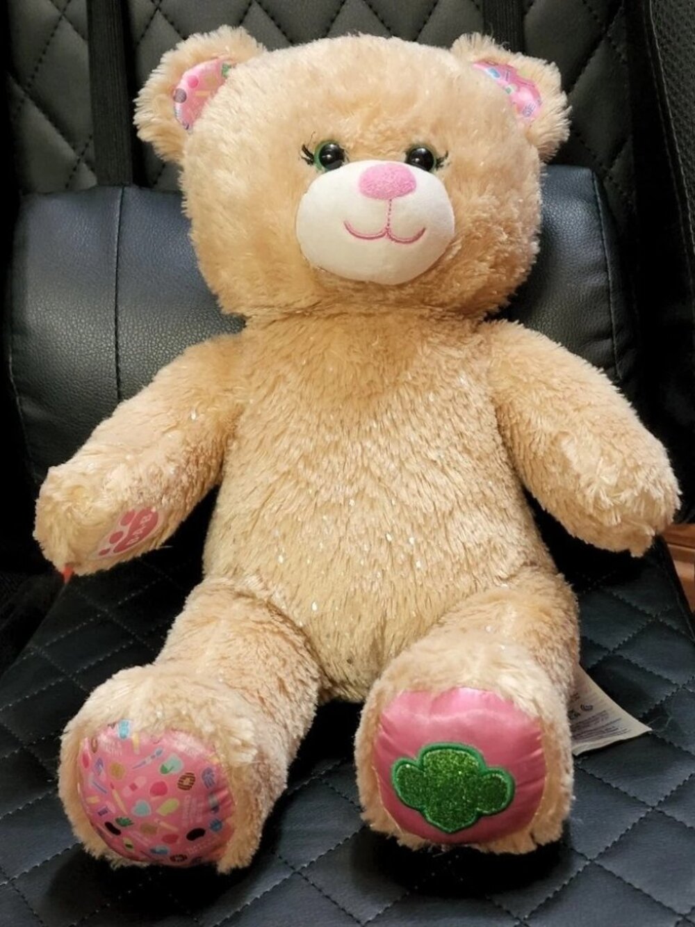 Build-A-Bear Workshop GIRL SCOUT Trifold Cookie Stuffed Teddy Bear Sparkles